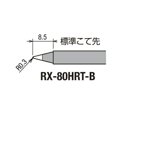 替こて先 B型 RX-80HRT-B 交換部品 グット 作業工具 goot はんだ ハンダ 半田ゴテ 半田鏝