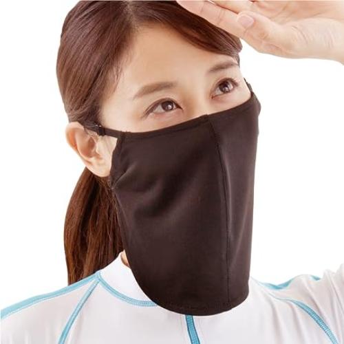 UVフェイスマスク アクアプラス アルファックス ●UVケア 抗菌防臭 気化冷却効果 アウトドア 日よけ