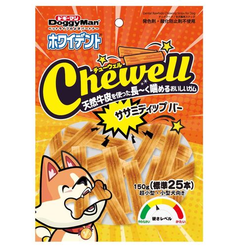 ホワイデント Chewell ササミディップバー 150g(標準25本) Chewell 犬 スナック ガム