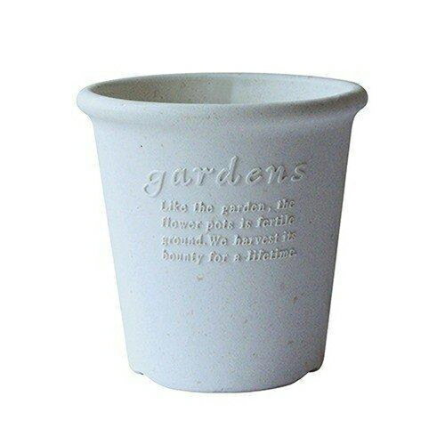 エコポット丸型 ホワイト 5号 八幡化成 園芸用品 ガーデニング ガーデニング用品 鉢 プランター オシャレ