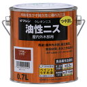油性ニス #901743 つや消しけやき 0.7L 和信ペイント 油性 ニス 耐久性 屋内 屋外 木部 木工作品 着色