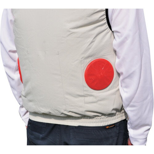 ファンカバー20枚入(レッド) 5941094 ミズケイ 冷却衣服