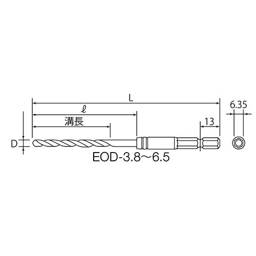 ϻ�ѥ���󥯥��Х�ȥɥ�� EOD-3.8 3.8mm TOP ��ü���� Ŵ���ѥɥ�� ���ƥ�쥹
