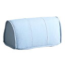 滑り止め付き 背もたれクッション【Cuscino-】 SH-07-BC--LBL ライトブルー W60×D29×H29cm ホームテイスト 背もたれクッション 背中クッション バッククッション 滑り止め付き 一人掛けコンパクト 無地 シンプル