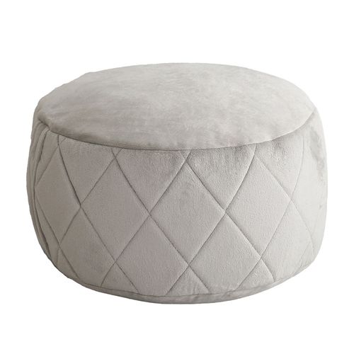 丸型ビーズクッション Mサイズ【Chammy -チャミー-】 SH-07-OKCMY-M--GYSIDE 側面ダイヤ柄グレー Mサイ..