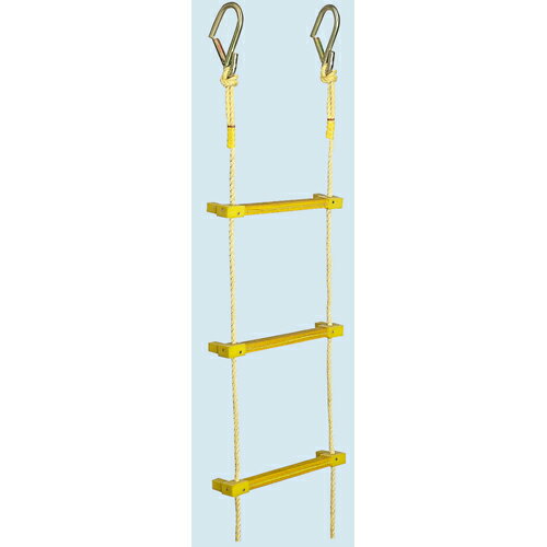 ヤツヤ式縄梯子カギ付 12016 小 10m 八ツ矢 梯子 はしご 縄はしご 安全 避難用具 防災用品 水害