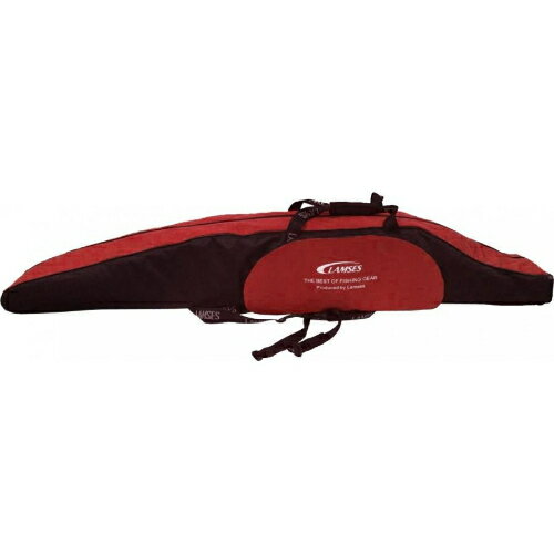 ワイドロッドケース 投げ5本用150cm RD-1804 レッド LAMSES 竿袋 竿ケース 竿収納 軽量 折り畳み 投げ竿用 サーフロッド用 リールインロッドケース