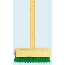 木柄化繊デッキブラシ 42522 7寸 八ツ矢 デッキブラシ 洗浄 清掃用品 掃除 洗車 外壁 グラウンド(3)