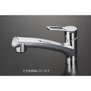 流し台用シングルレバー式シャワー付混合栓(撥水) KM5021ZJTHS KVK 水栓 水道用品 浴室用品 住宅設備 シングルシャワー 混合栓