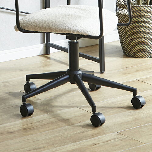 モダンなワーキングチェアー アイボリー色 OA-KRD アイボリー 幅57cm 後藤家具物産株式会社 オフィスチェアー ワークチェアー チェアー キャスター付き アイボリー [3]