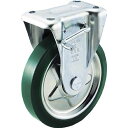 プレス製ウレタンキャスター 固定ストッパー付 TUKB150 車輪径150mm TRUSCO