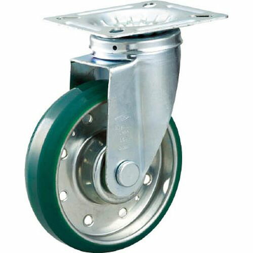 ハイテンプレス製ウレタン車 自在金具付 HTTUJ100 車輪径:100mm TRUSCO