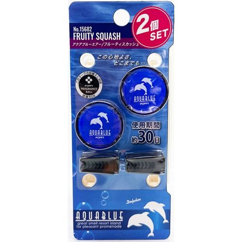 アクアブルー エアー 15682 フルーティスカッシュ 株式会社ダイヤケミカル 芳香 消臭 香水 エアコン ルーバー 青