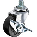 A型ねじ式 自在SP付 ゴム車50mm M12XP1.25 415A30R50BAR01_6023 車輪径D:50mm ハンマー
