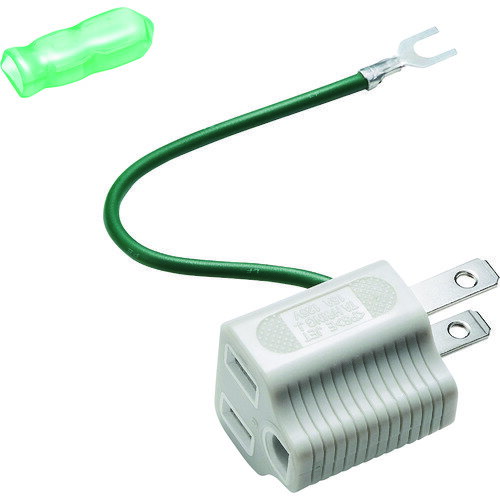 3P→2P変換アダプタ TAPAD8GY SANWA OA用品 OAタップ