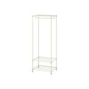 カラースチールシェルフ ワードローブ小 SEC-590W ベージュ アイリスオーヤマ メタルラック ラック シェルフ 衣類 収納 単身 一人暮らし リビング ハ...