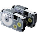 ネームランド用互換テープ 白 黒文字 8m 12mm幅 2個 CTCCXR12WE2P エレコム オフィス備品 ラベル用品