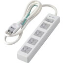 タップ 3P4個口 差込口2P 一括スイッチ マグネット/ホコリシャッター付 TT093410WHRS エレコム OA用品 OAタップ(2)
