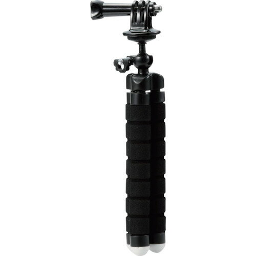 アクションカメラ用アクセサリ 三脚 GoPro 汎用 フレキシブル 黒 ACTPFL01BK エレコム 撮影機器 ウェア..