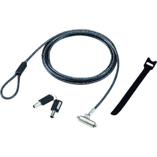 セキュリティワイヤーロック シリンダー錠 ESL702 エレコム OA用品 セキュリティ器具