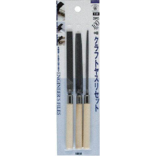 樂天商城 - クラフトヤスリ 3PCセット BP入り ST09 ツボサン 研削研磨用品 ヤスリ
