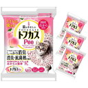 【ケース販売】おからの猫砂 トフカスPee 7L×4袋 ペグテック 猫 トイレタリー おから砂 猫砂 固まる 流せる 燃やせる おから ピーチ