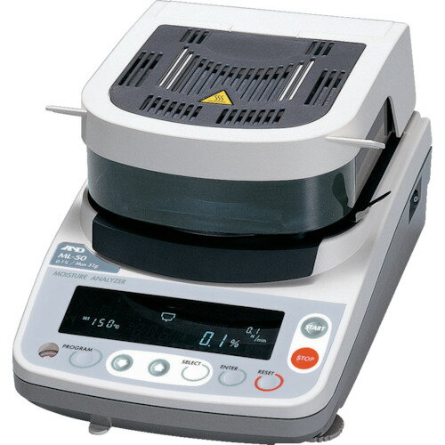 加熱乾燥式水分計 最小質量表示0.005g ML50 A&D 環境計測機器 水質・水分測定器