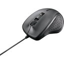 有線BlueLED光学式マウス 静音/5ボタン/DPI切り替えボタン 黒 BSMBU300BK バッファロー OA用品 マウス
