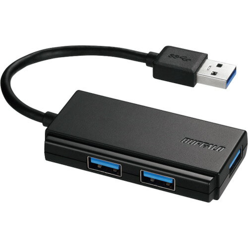 USB3.0 バスパワー 3ポート ハブ ブラック BSH3U100U3BK バッファロー 電気・電子部品 通信機器