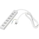 3ピン式電源タップ 集中スイッチ 2重構造 6個口/2.5m 白 BTSWTJ3625WH バッファロー 電気・電子部品 電源装置