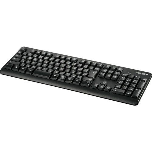 Bluetoothキーボード 抗菌仕様 スタンダード フル 黒 BSKBB110BK バッファロー OA用品 マウス