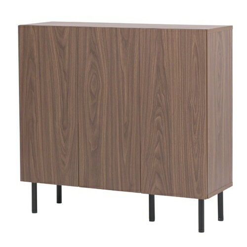 本棚 ロータイプ 扉付き 幅90 北欧 大容量 おしゃれ FBC-0003-BKBR ブラウン×ブラック 幅90cm/ロータイプ JKプラン おしゃれ 高さ85 奥行き30.5 横長 a4 脚付き 漫画 文庫本 雑誌 リビング 収納 横長