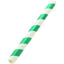 トラ柄パイプクッション(反射) 緑/白 70(50)Φ×1000mm 247025 緑十字 安全用品 安全クッション