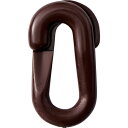 プラスチックチェーン用ジョイント 茶 20×39.5(線径6Φ) 2個組 284146 緑十字 安全用品 プラチェーン
