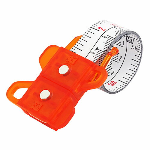 スパイラルメジャー 尺相当目盛 オレンジ SMT-1910SOR オレンジ テープ全長:1.1m SK 大工道具 測定具 コンベックス 巻尺