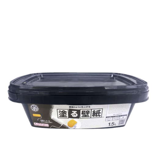 STYLE 塗る壁紙 ウォールホワイト 1.5L ニッペ 水性塗料 水性 つやなし 内装 室内壁 壁紙風 壁紙調 容器 DIY バイオマス ニッペ