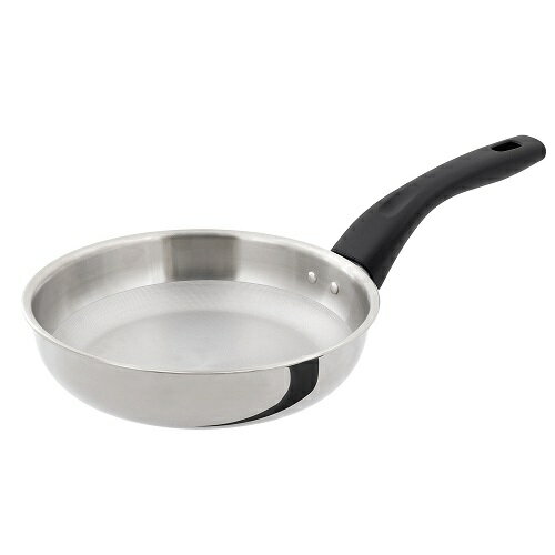 ドットリッチ 3層鋼IHフライパン ND-241 シルバー 20cm ベストコ フライパン IH ガス火 ステンレス ノ..