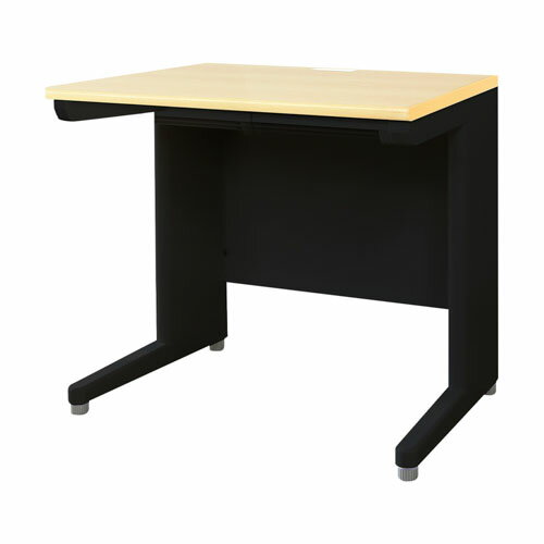 奥行をスリムにすることで空間を有効活用。新時代のスタンダードデスクです。 外寸/幅800×奥行600×高さ700mmカラー/本体:ブラック、天板:ナチュラル(木目調)材質/天板:パーティクルボード・メラミン化粧板、脚フレーム・幕板:スチール...