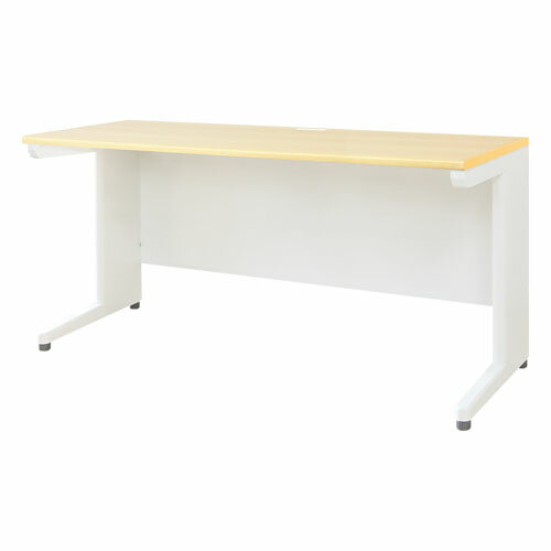 奥行をスリムにすることで空間を有効活用。新時代のスタンダードデスクです。 外寸/幅1400×奥行600×高さ700mmカラー/本体:ホワイト、天板:ナチュラル(木目調)材質/天板:パーティクルボード・メラミン化粧板、脚フレーム・幕板:スチー...
