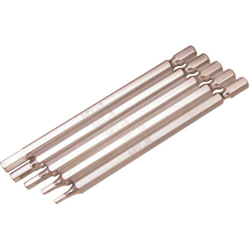 樂天商城 - 六角棒ビット 対辺6.35mm 溝13mm 5mmX110 単品 EA655MMX110 エイト ドライバービット 片頭ビット