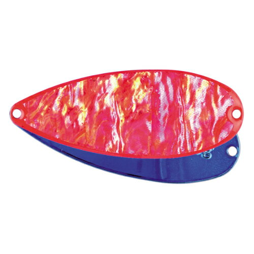 ノースX シェル 25 蛍光レッド/裏面クリアブルー フィールドハンター アキアジ スプーン ルアー ウキルアー サーモンフィッシング