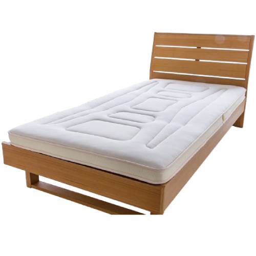 羊毛マットレス 楽空雲(ラ・クーン) SS501 裏サックス シングル 山甚物産 ダニ予防 ダニ対策 ラクーン ウール シングル