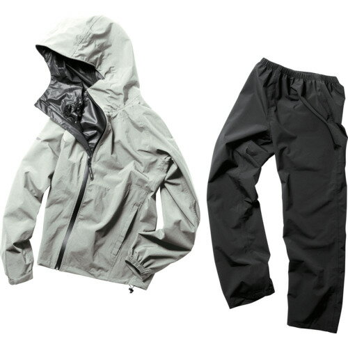 フレックスフィットレインスーツ グレー L AS513027 マック 作業服 雨具 フレックスフィットレインスーツ グレー L AS513027 マック 作業服 雨具