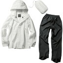パノラマバッグインレインスーツ ホワイト L AS51402A マック 作業服 雨具