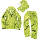 デュアルフィットレインスーツ ライムグリーン 4L AS516053 マック 作業服 雨具