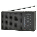 AudioComm AM/FMハンディラジオ ブラック RAD-H234N-K AudioComm OHM オーム ハンディ ラジオ 2バンド ワイドFM