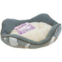 あったかプラス オーバルベッド ムーンナイト グレー あったかプラス 犬 ベッド 寝具 ファニチャー ベッドタイプ
