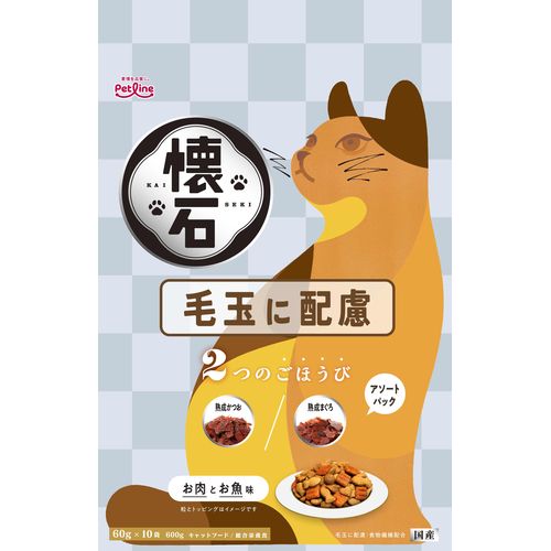 懐石 2つのごほうび 毛玉に配慮 600g 懐石 猫 ドライのサムネイル