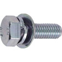 座金組込六角ボルト トリーマ 三価白 M6×30 17本入 B7160630 M6×30/17本入 TRUSCO