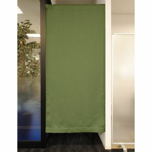 ★10%OFFクーポン 4日20:00〜5日23:59迄★遮光 間仕切りカーテン 1枚入 グリーン 幅95×丈200cm ユニベー..